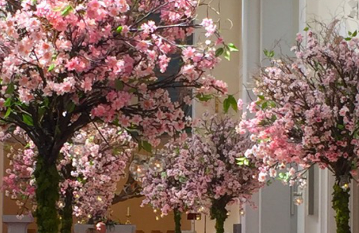 artificial cherry blossom trees for rental for wedding ceremonies