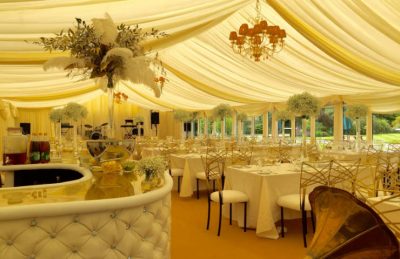 ivory drapery rentals for marquee decorating for events